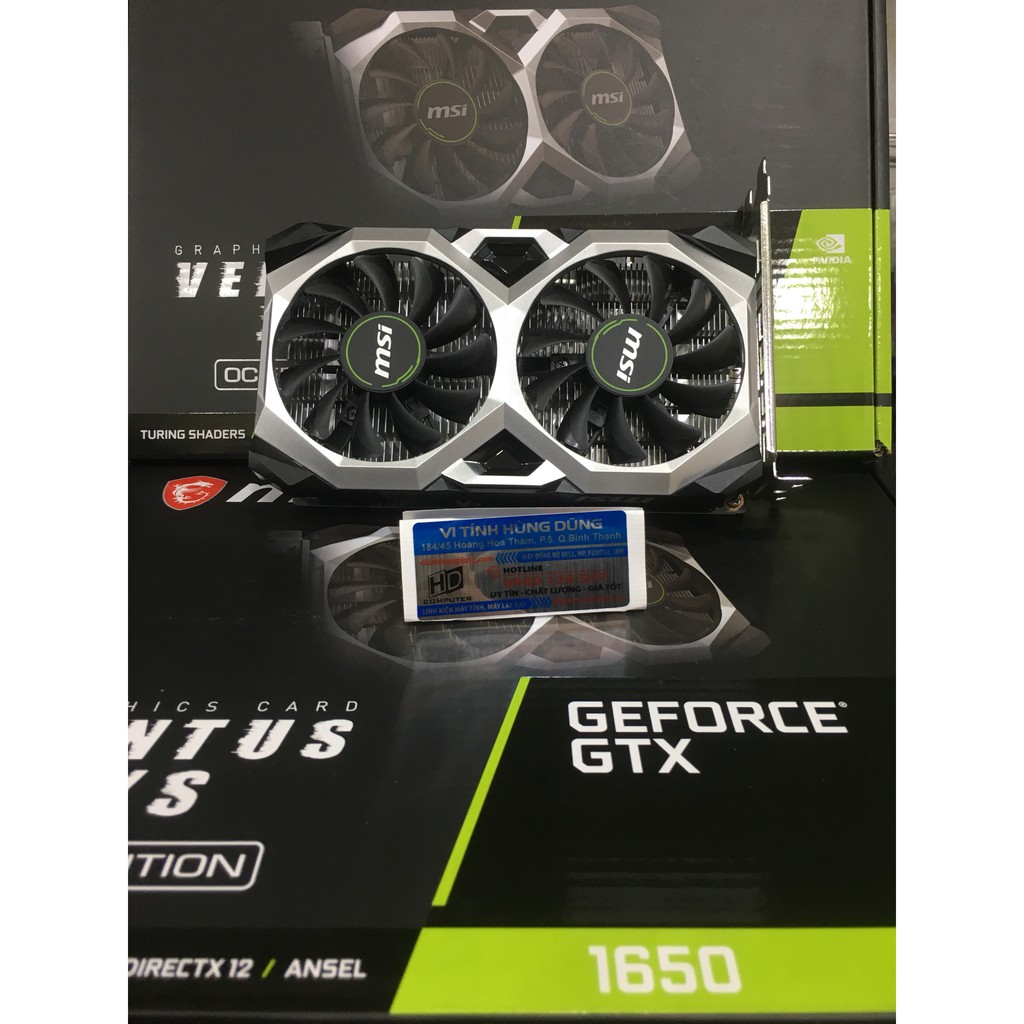 VGA GTX1650 4GD6-Gaming Asus TUF, GTX1650 MSI 4GD5 Ventus Xs OCV1, Card màn hình gtx1650