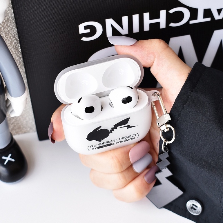 Vỏ Bảo Vệ Hộp Sạc Tai Nghe Airpods 3 Pro 2 3 Họa Tiết Hoạt Hình Pikachu Dễ Thương Ốp