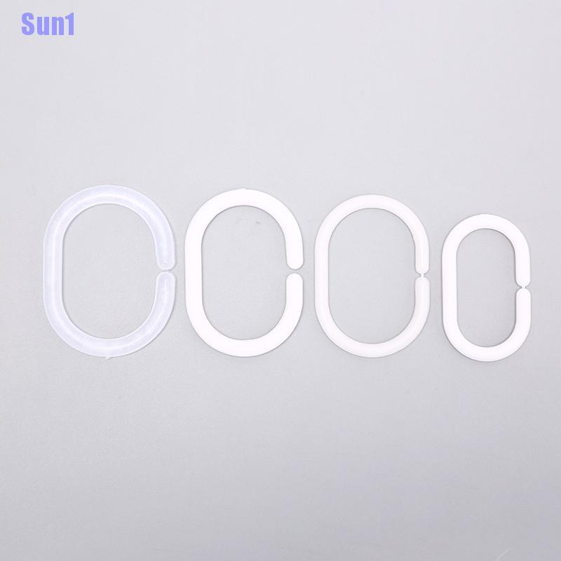 Bộ 12 Rèm Phòng Tắm Bằng Nhựa Tiện Dụng