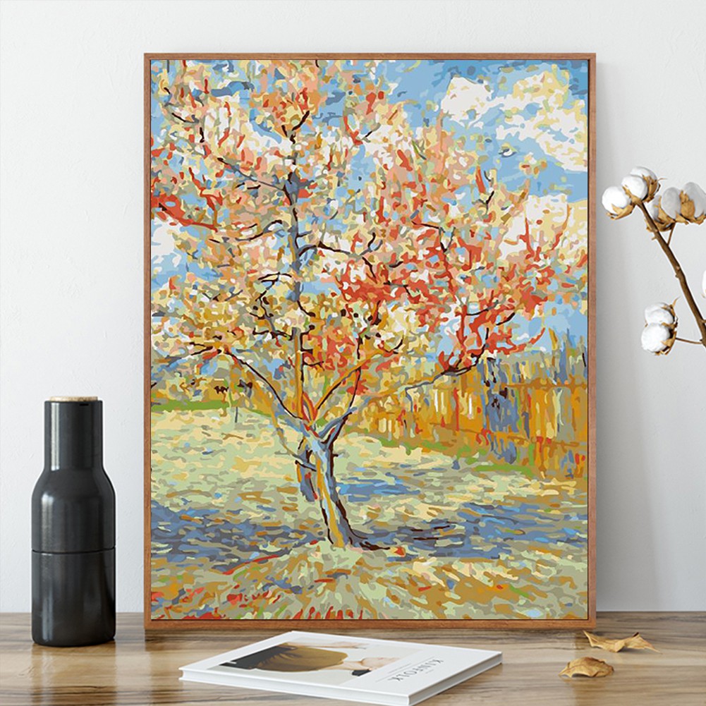 Tranh sơn dầu tự làm hình phong cảnh Van Gogh
