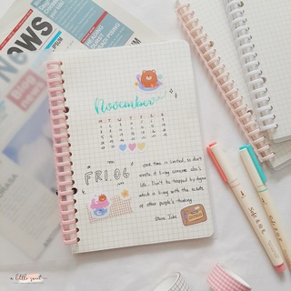 Sổ còng binder giấy caro 200 trang - sổ ghi chép notebook