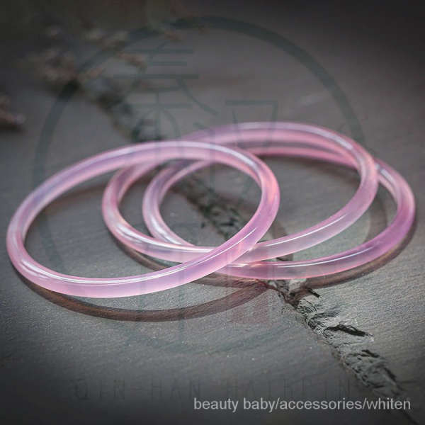 Vòng tay đá mã não tự nhiên màu hồng thời trang cổ điển cho nữ