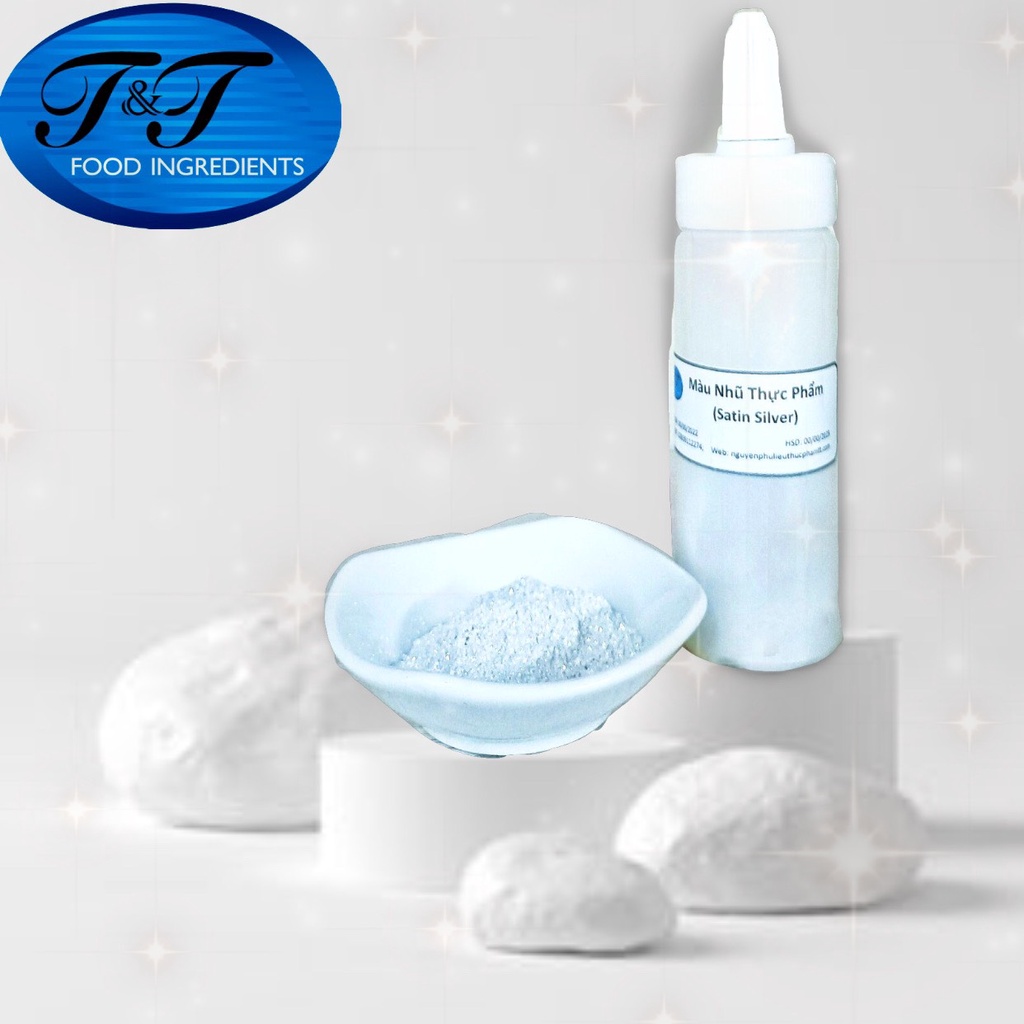 Màu nhũ cho bánh kem