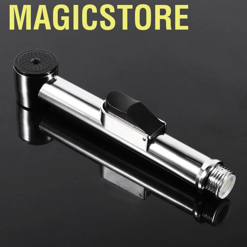 Magicstore Home Bathroom Handheld Portable Chrome Plated ABS Shattaf Toilet Bidet Shower Spray