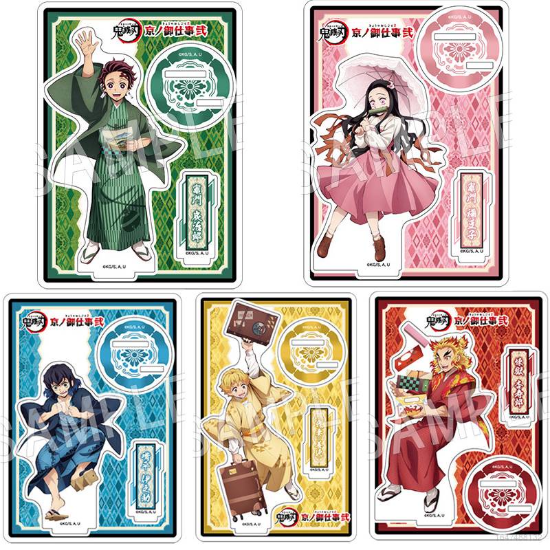 Giá Đỡ Dĩa Đồ Chơi Hình Nhân Vật Tanjirou Nezuko Kimetsu no Yaiba Làm Quà Tặng