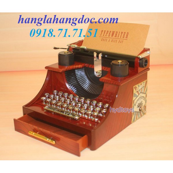 Hộp nhạc (music box) mô hình máy đánh chữ cổ điển & độc đáo