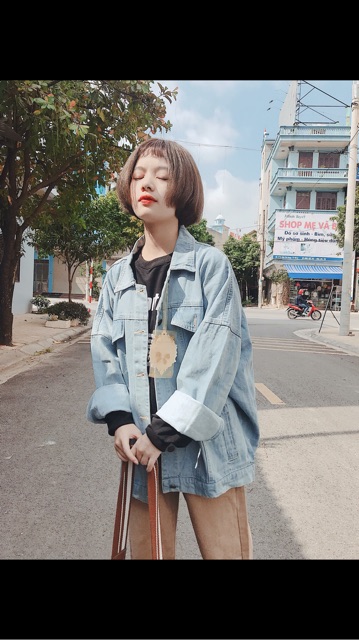 Áo khoác jeans - denim jacket unisex ảnh thật | WebRaoVat - webraovat.net.vn