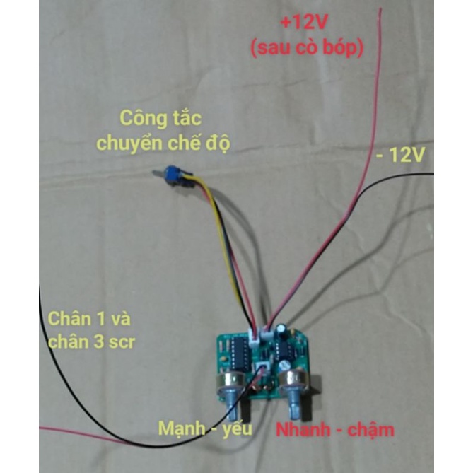 Mạch băm cách ly 3 chế độ lì, đa bậc, trộn 555 chỉnh duty