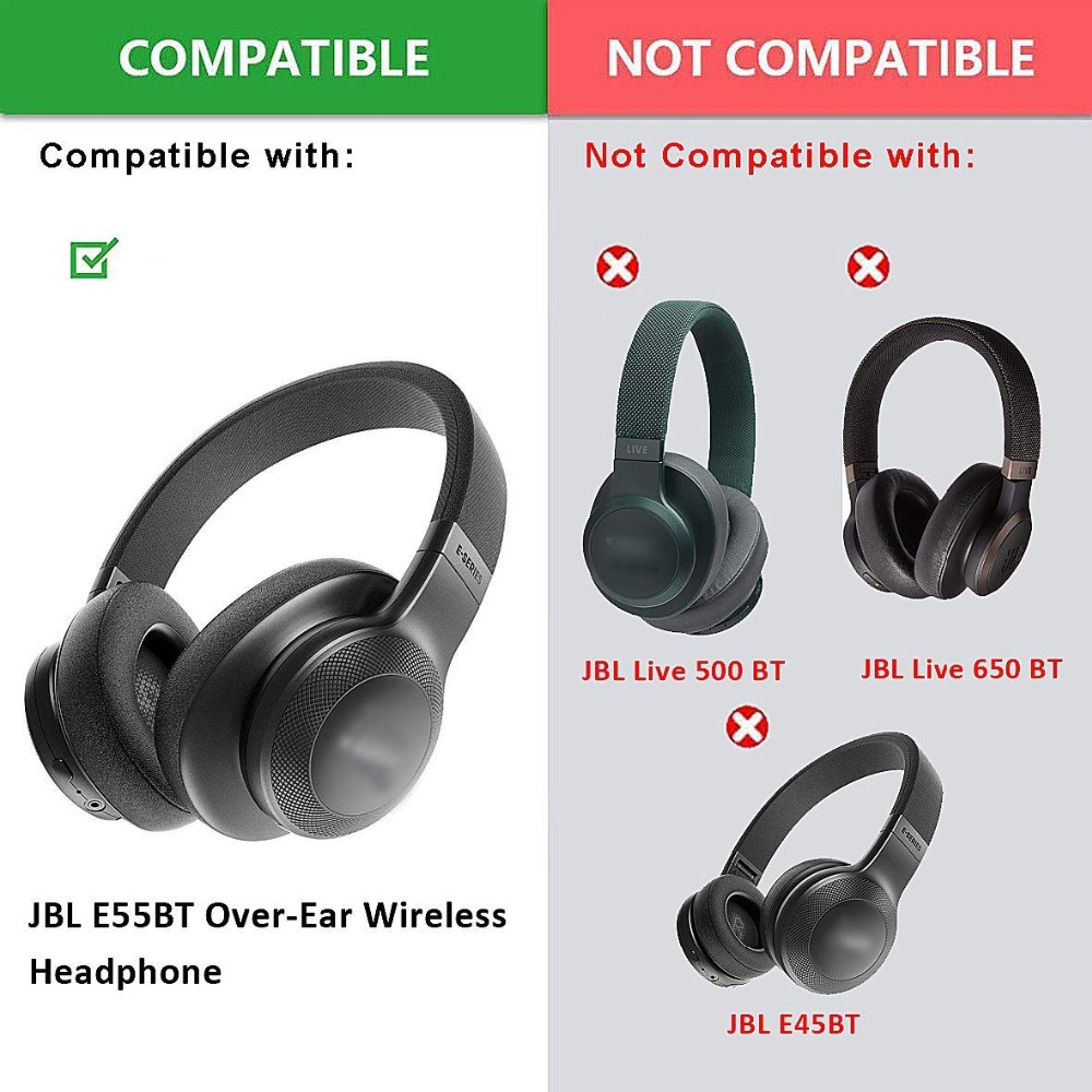 Đệm Bọc Bảo Vệ Tai Nghe Bluetooth JBL E55 E55BT E55 E 55 BT Bằng Da