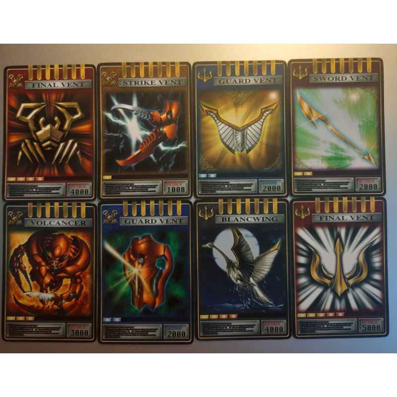 Combo 2 bộ thẻ bài Avent Card nhựa của Kamenrider Femme và Scissors trong Ryuki.