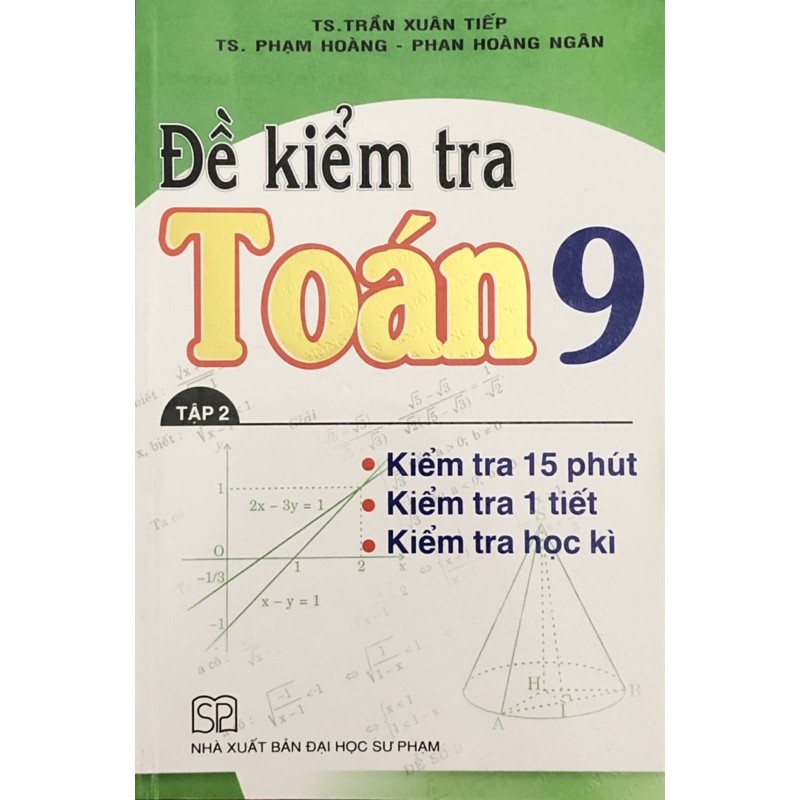 Sách - (Combo 2 tập) Đề Kiểm Tra Toán 9