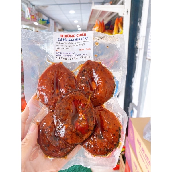 CÁ LÓC CHAY KHO TIÊU ĂN LIỀN