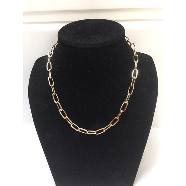 Dây chuyền choker mạ vàng DIY