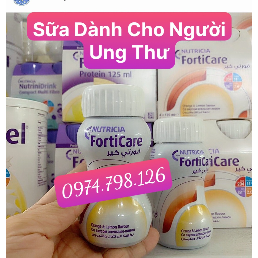 🌺( 𝗗𝗔𝗧𝗘 𝗫𝗔) Thùng 6 lốc sữa FORTICARE cho bệnh nhân ung thư ( 24 chai 125ml)