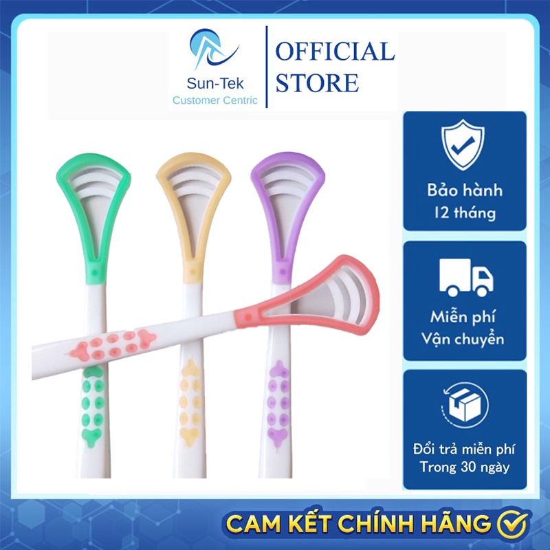 Dụng cụ vệ sinh lưỡi trị hôi miệng Cây cạo lưỡi chăm sóc răng miệng được nha sĩ khuyên dùng giúp sịt thơm miệng