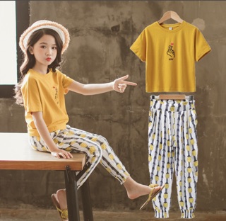 Set bộ bé gái quần alibaba