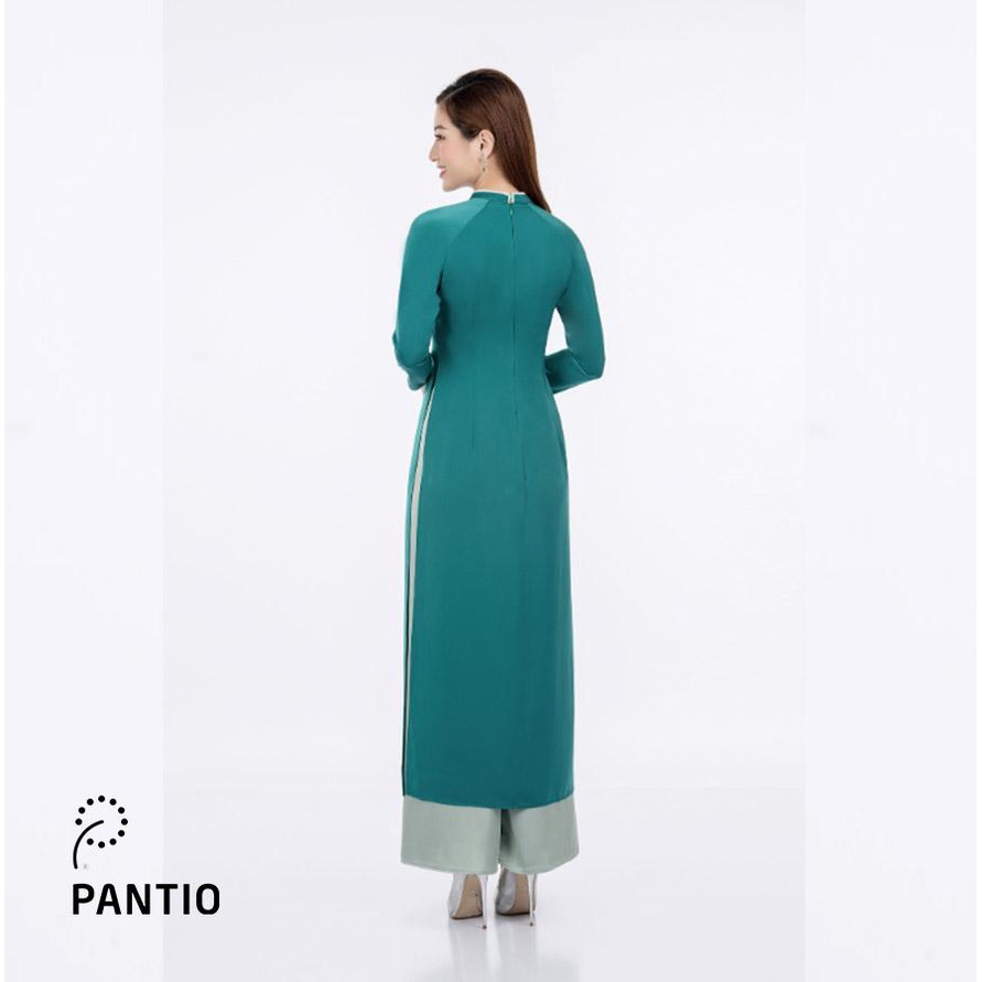 BDA50050 - Áo dài hoa dáng dài vải lụa - PANTIO