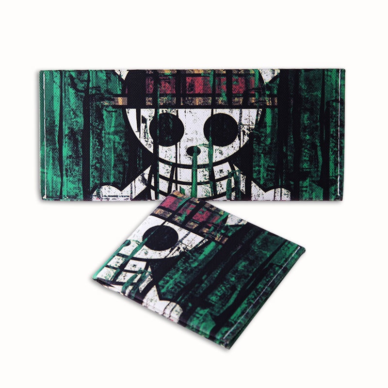 Ví ngắn cho học sinh họa tiết hoạt hình One Piece