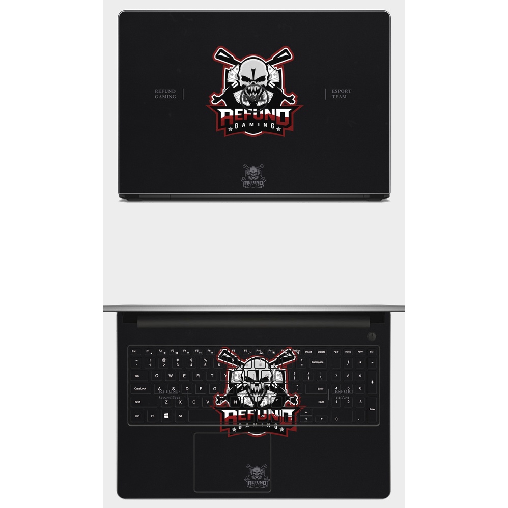 Skin dán Laptop in hình MIXI GAMING VÀ REFUND. Full các dòng máy: Asus, Acer, Dell, HP,.. In theo yêu cầu