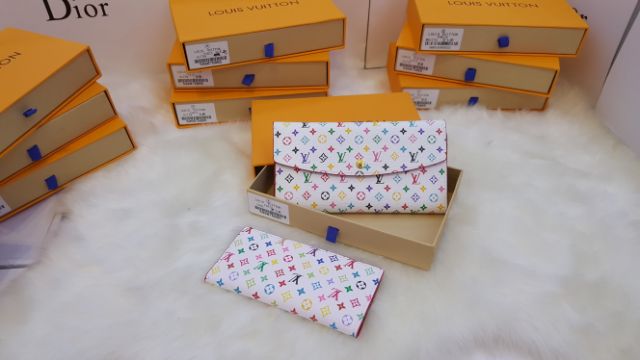 Ví hoa nâu sép 2 fullbox | BigBuy360 - bigbuy360.vn