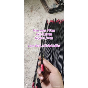 Combo 4 Nan cacbon xoắn làm diều giá rẻ 78cm 110cm