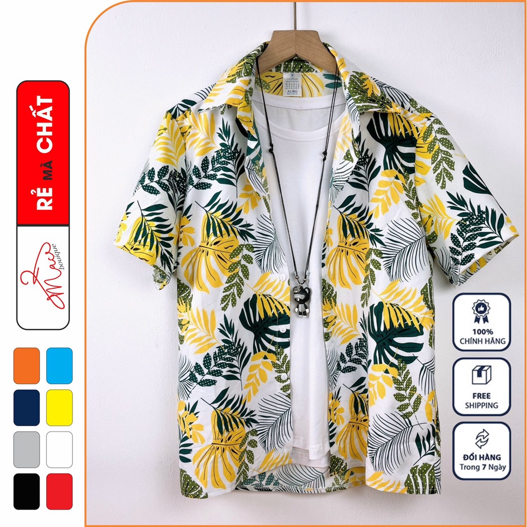 Áo sơ mi hoa quả đi biển nhóm công ty hawaii nam nữ chụp kỷ yếu - MACboutique