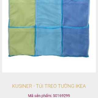 TÚI LƯỚI TREO TƯỜNG 6 NGĂN IKEA KUSINER và TÚI TREO CỬA IKEA NOTUDDEN
