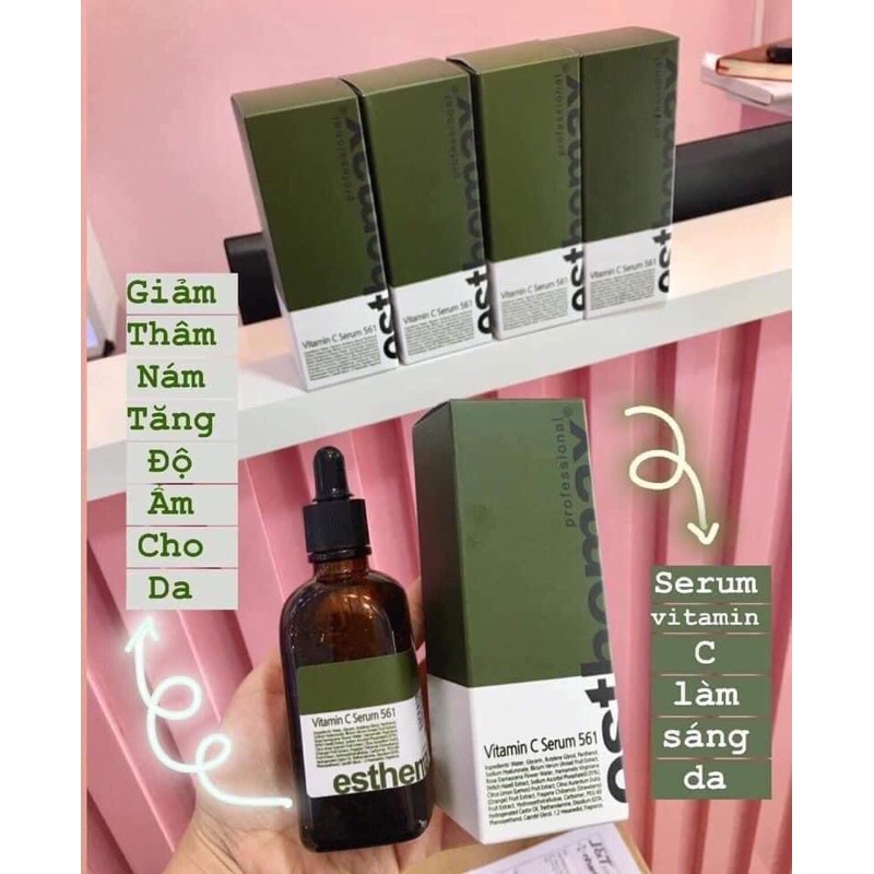 Serum trắng sáng da, chống lão hóa Vitamin C Serum 561 Esthemax mẫu mới