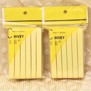 Bông Nở Rửa Mặt bọt biển Chivey 12 Miếng nhiều màu