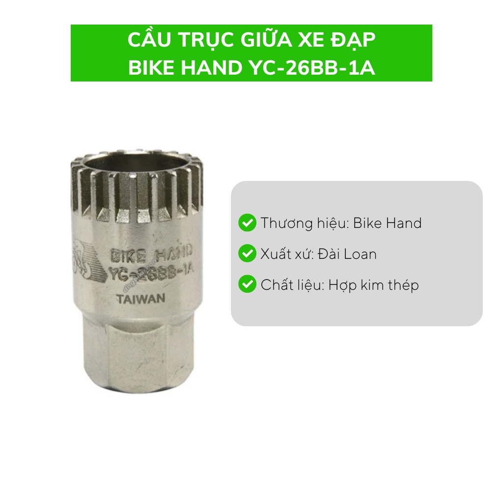 Cầu trục giữa xe đạp BIKE HAND YC-26BB-1A