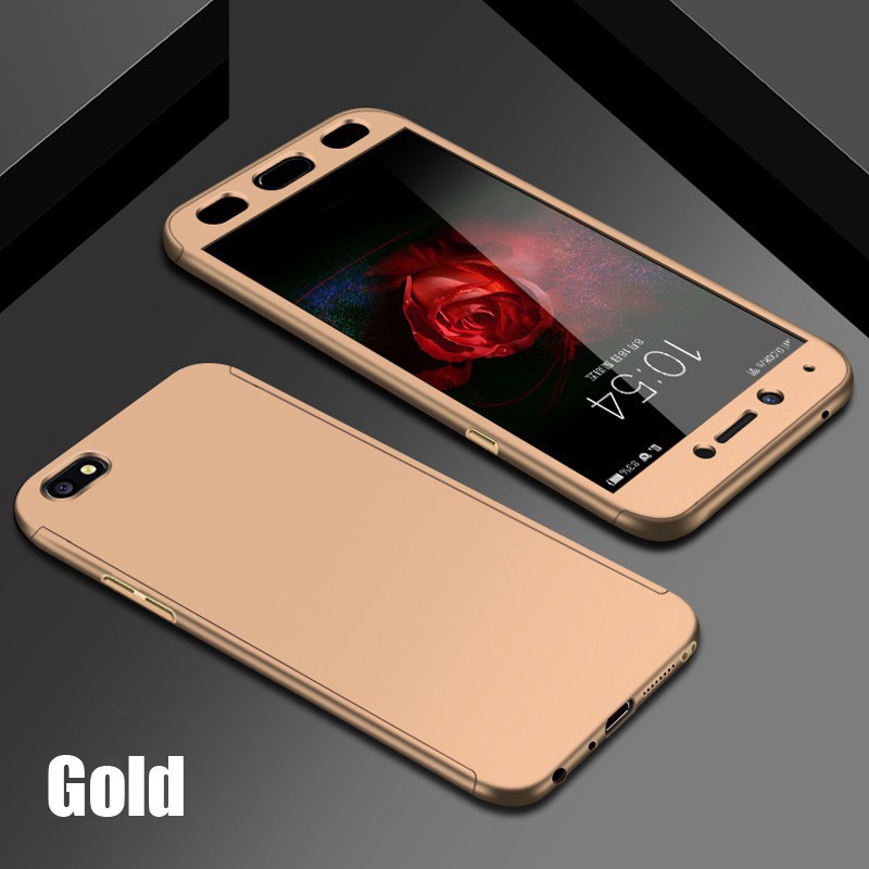 Ốp Điện Thoại Kính Cường Lực Cứng Bảo Vệ Toàn Diện 360 Độ Cho Oppo F9 F7 F5 A3S A7 A5S A37 F1S F11 A83 A9 A79 A73 A1