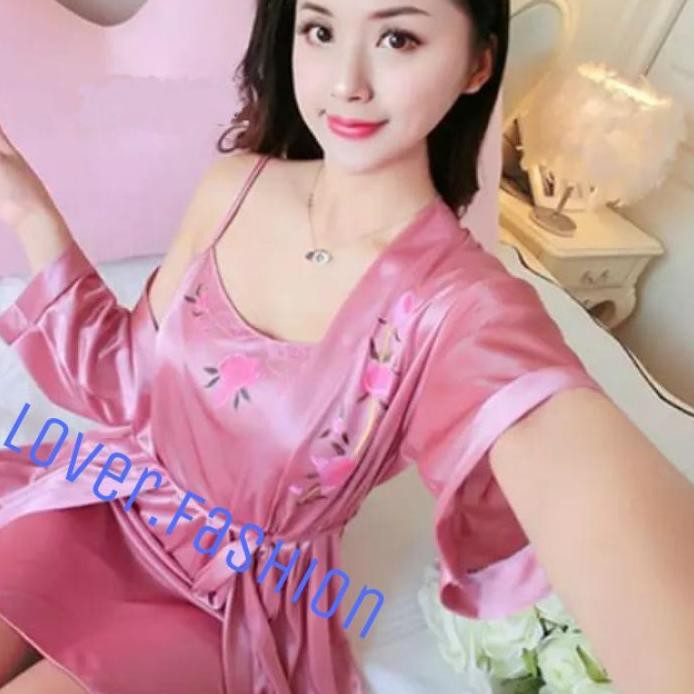 Đồ Ngủ Kimono Thêu Họa Tiết 2-1 Thời Trang Cho Cặp Đôi | BigBuy360 - bigbuy360.vn