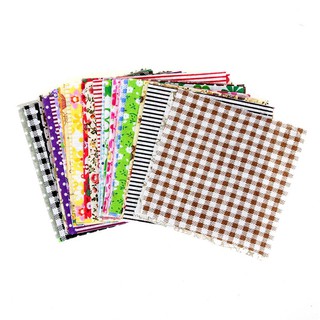 100 Chiếc Vải Cotton Chắp Vá DIY May Quilting Khăn Giấy Đồ Chơi Vải 10x10 cm