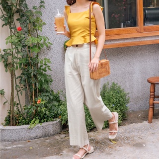 Quần đũi, quần culottes Masie chất liệu Linen Nhật xước mát nhẹ Qa039