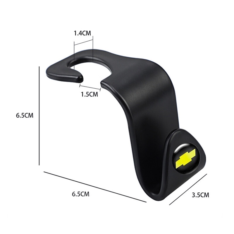 Set 4 móc treo đồ gắn lưng ghế xe hơi Chevrolet Aveo Cruze Malibu Captiva Optra Trax Camaro