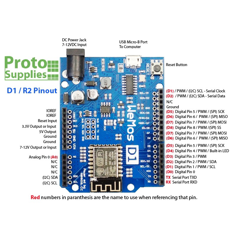 WeMos D1 wifi ESP8266 - TH206