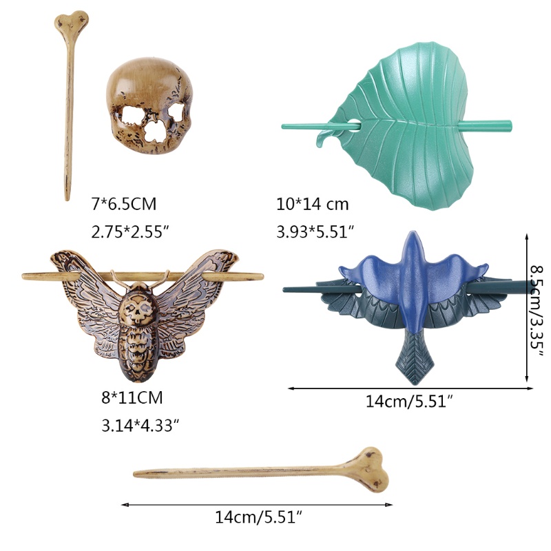 Giá Đỡ Cài Tóc Hình Đầu Lâu Kinh Dị Sáng Tạo Phong Cách Halloween