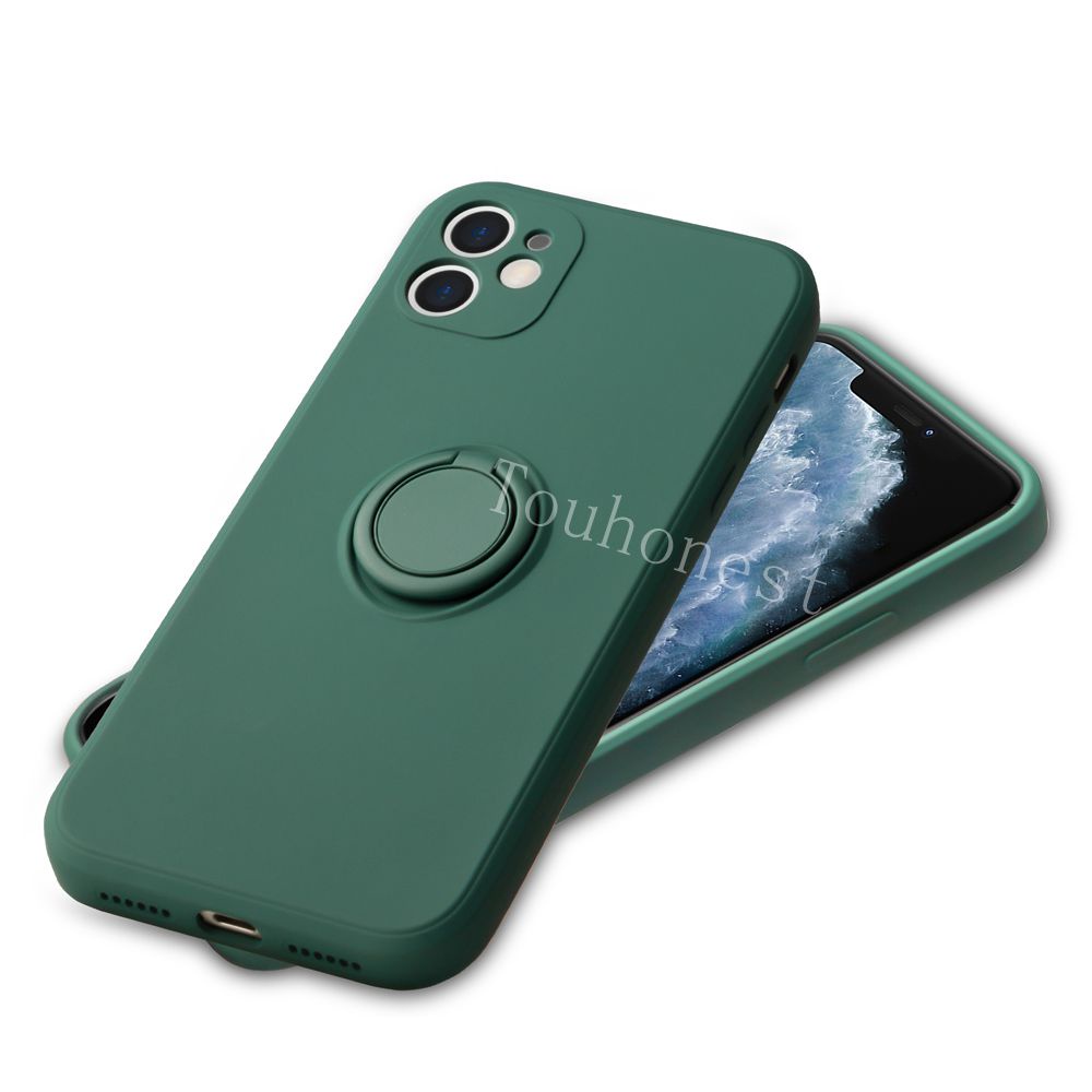 Ốp điện thoại TPU mềm màu kẹo có giá đỡ thích hợp cho iPhone X XR XS Max 11 12 13 Pro Max 12 13 Mini 7 8 Plus SE 2020