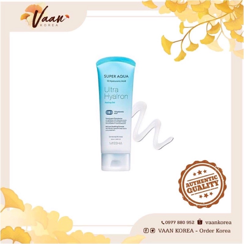 Tẩy tế bào chết Missha Super Aqua Ultra Hyalron Peeling Gel 100ml