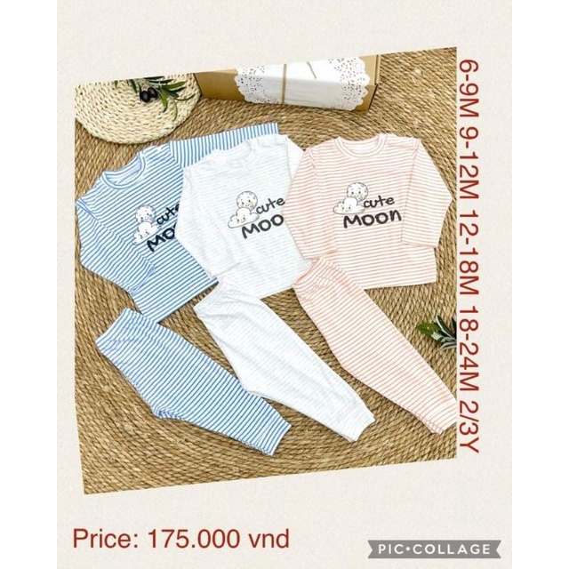 Moon sale - Bộ cài vai kẻ Moon petit