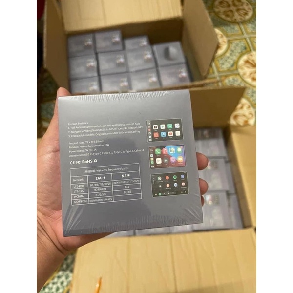 Bộ Carplay Android Box Ai Cắm Sim 4G - Biến Màn Zin ô tô Thành Màn Hình Android - Ram 4G,Rom 64GB
