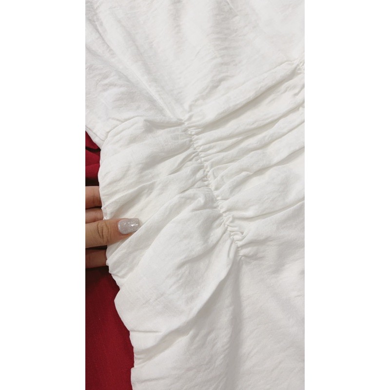 [Mã SKAMA06 giảm 8% tối đa 50K đơn 250K] VNU89 - VÁY XOÈ TRƠN DÚM BỤNG TAY NHÚN BỒNG | BigBuy360 - bigbuy360.vn