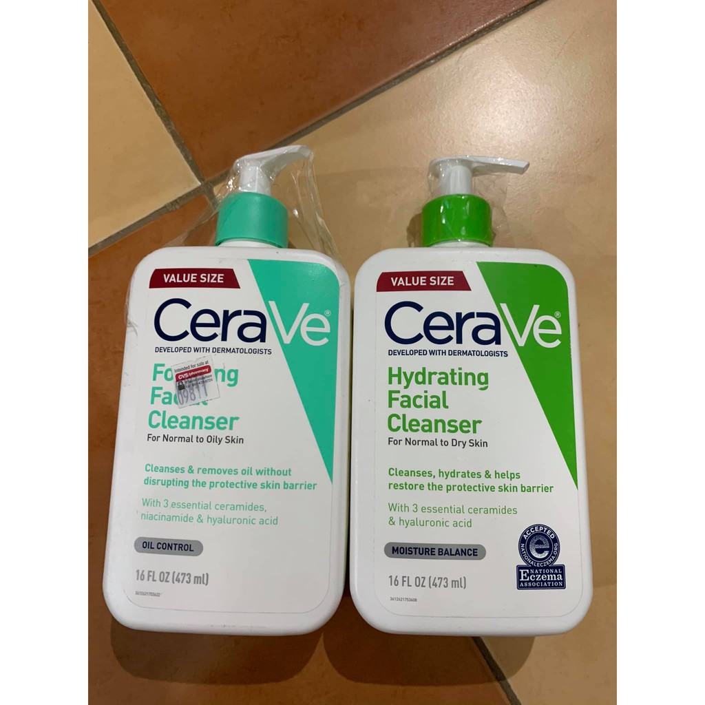 Sữa rửa mặt Cerave đủ size đủ loại CeraVe Foaming Facial Cleanser chính hãng