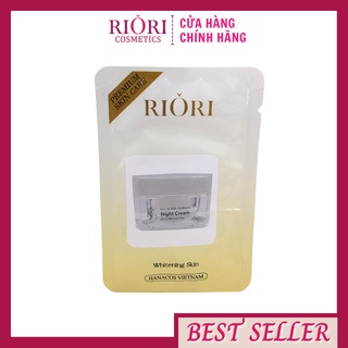 Kem dưỡng trắng da mặt ban đêm riori hana 1,5g