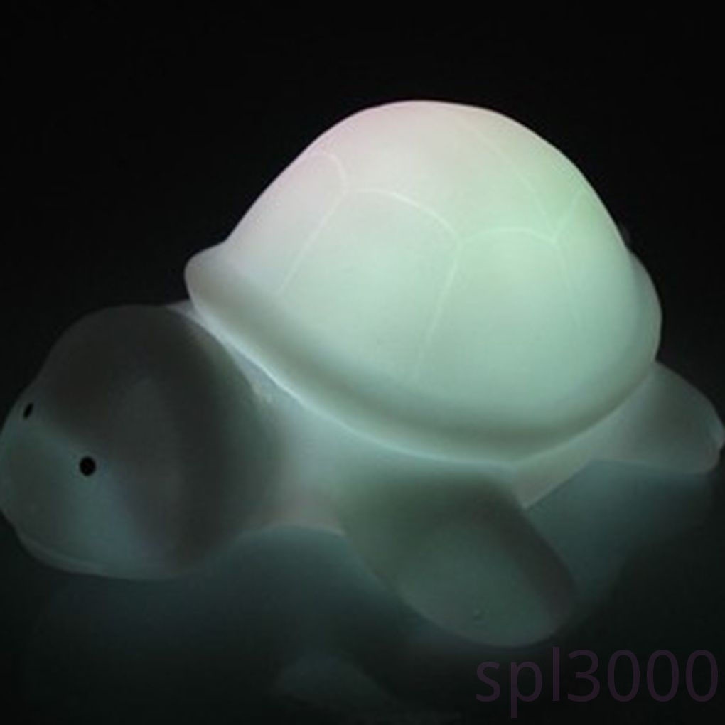 Đèn ngủ led 7 màu hình chú rùa hoạt hình trang trí phòng ngủ