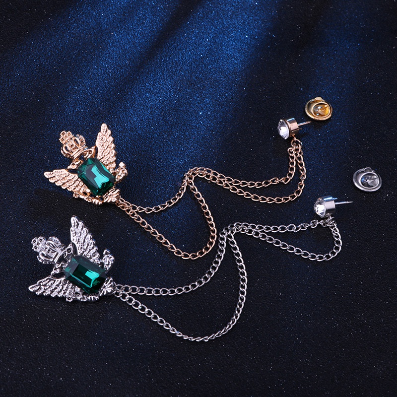 Trâm cài áo EFAN đính đá tua rua phong cách retro mới cho nam