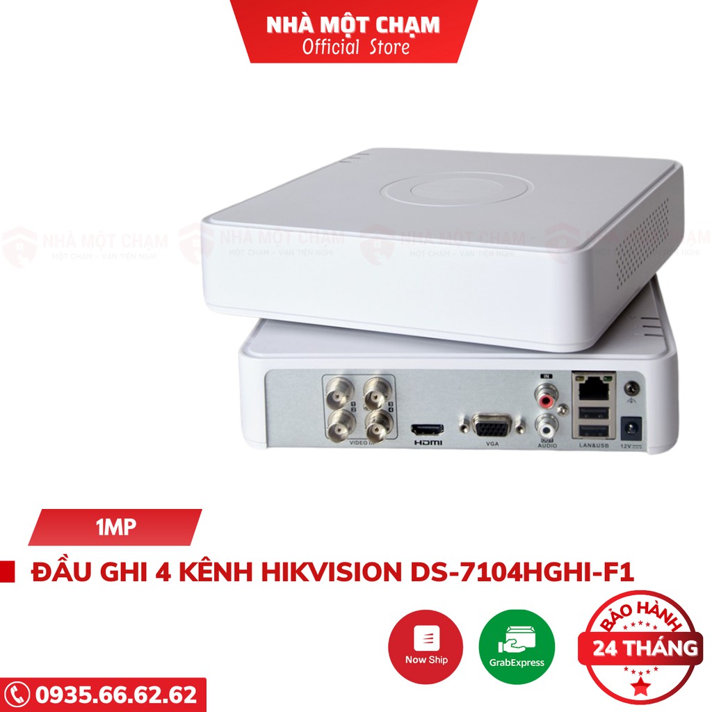 Đầu ghi Hikvision 4 kênh model DS-7104HGHI-F1