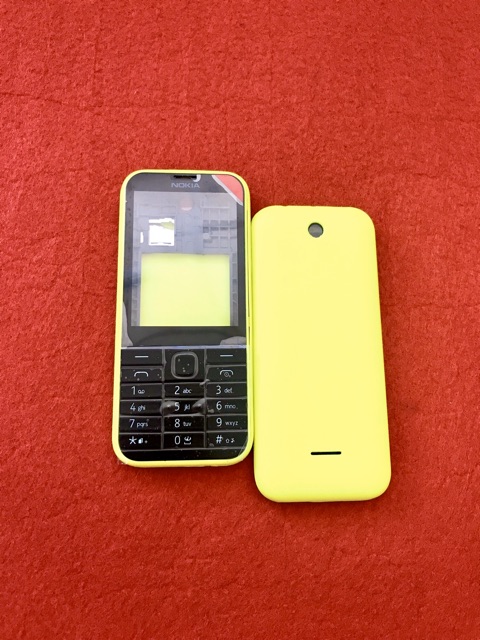 Vỏ nokia 225/rm 1011 full bộ (mặt trước, nắp sau, phím, sườn) zin LK-mới 100%