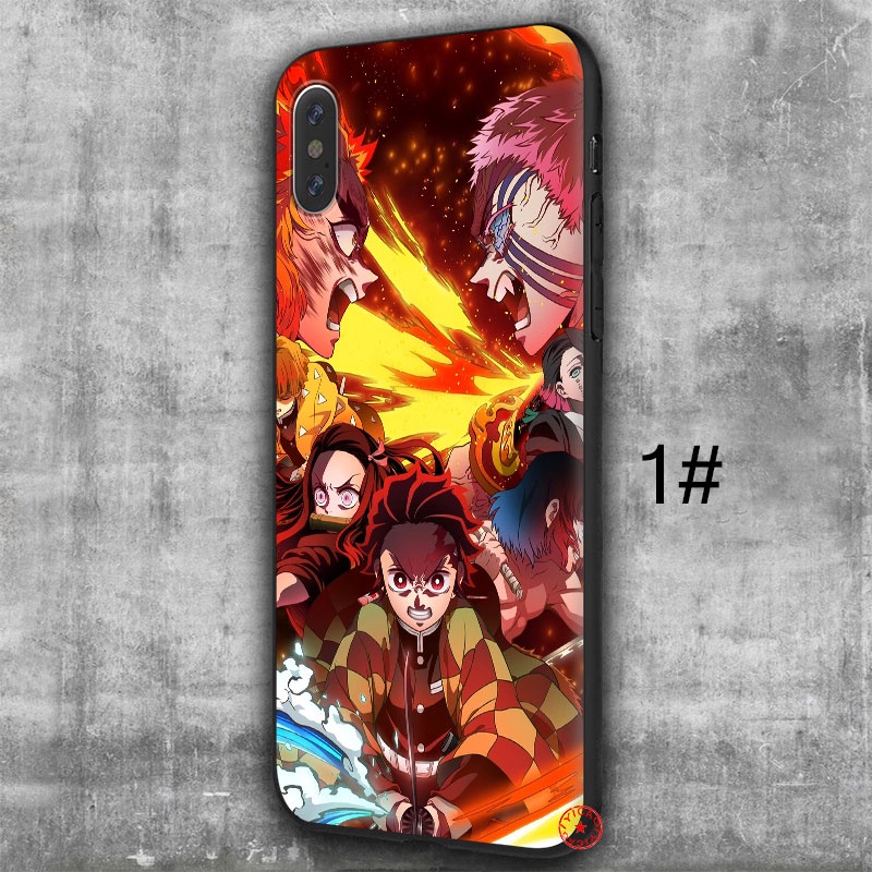 Ốp Điện Thoại Hình Demon Slayer Kimetsu no Yaiba Cho iPhone SE XR 5 5S 6 6S 7 8 11 Pro Max Plus XN10
