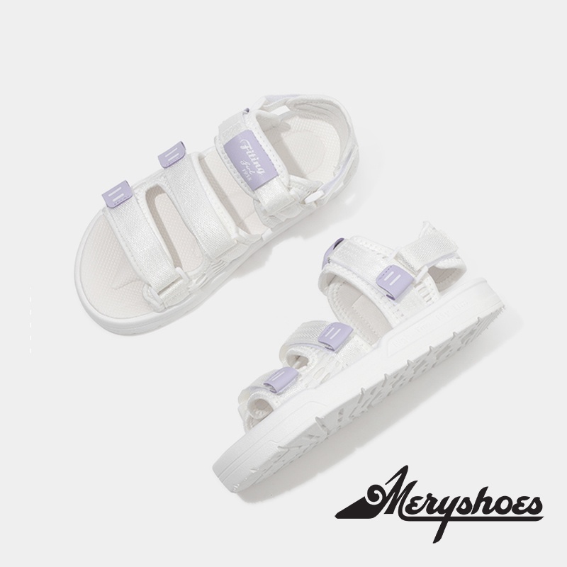 Sandal nữ đi học 3 quai unisex nam nữ đế êm Fitting Ulzzang T59 - Mery Shoes